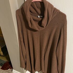 Sonoma Chocolate Brown Cowl Neck Sweater